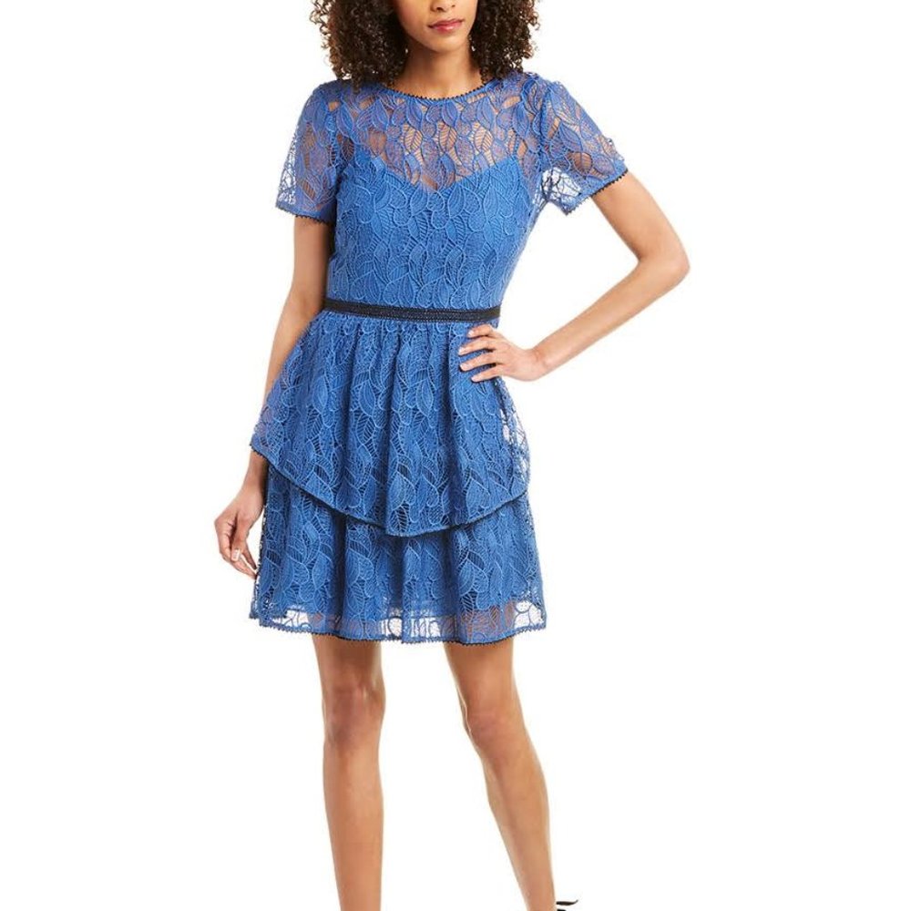 ML Monique Lhuillier Cocktail Dress Lace